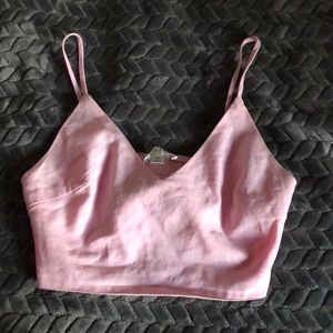 Baby pink crop top